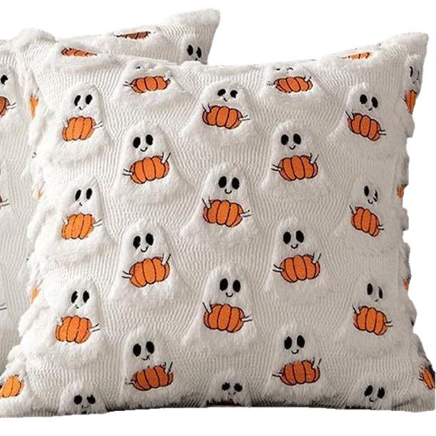 2025 Halloween Pumpkin Ghost Cushion Cover for Living Room & Bedroom Decor