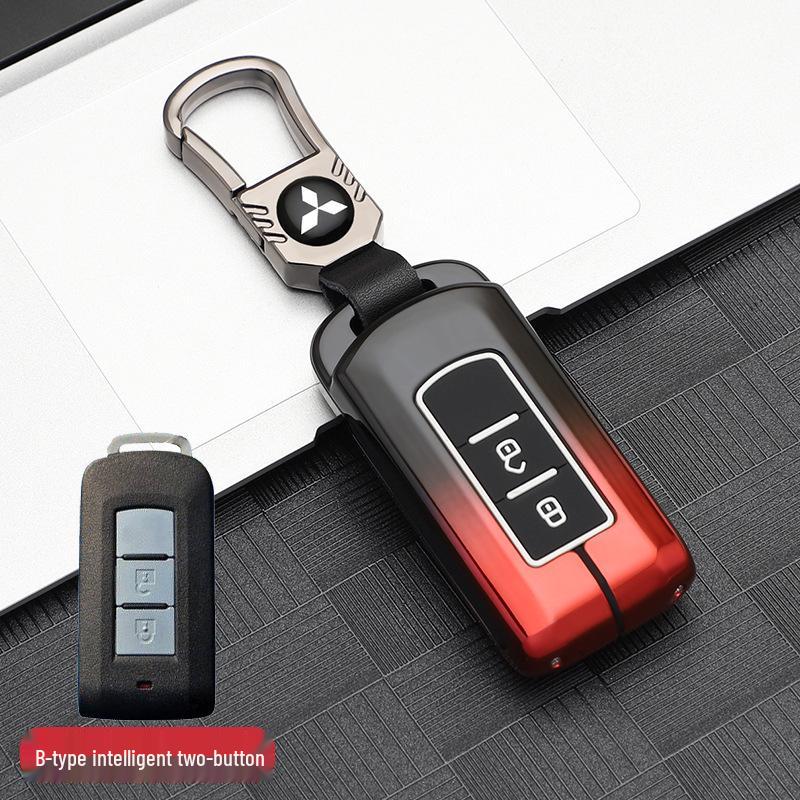 Mitsubishi Key Case for 2021 Outlander, Eclipse Cross, Pajero Sport, ASX: Men's Car Shell & Buckle Modification