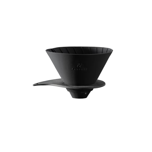 Zebrang V60 Flat Dripper 02 PLUS ZB-VDFP-02B, Lightweight, Portable, Pocket-sized, Perfect for Outdoor Activities and Camping. Serving 1-4 Cups of Cof