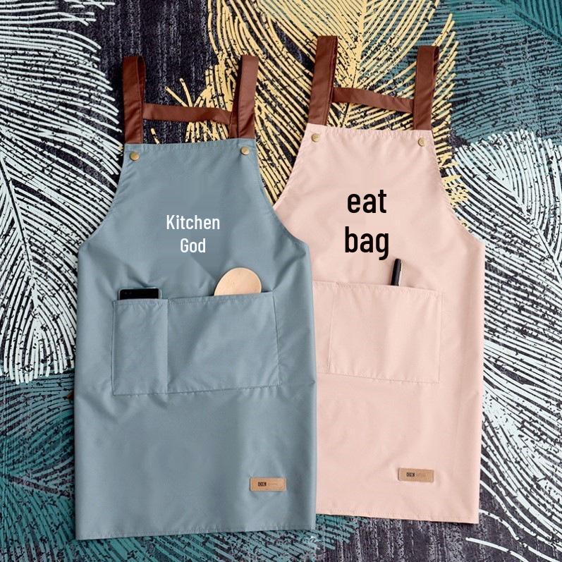Waterproof, Oil-proof, and Stain-proof Custom Logo Unisex Apron for Work, Kitchen, and Barber Shop