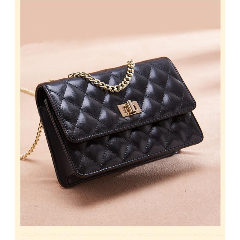 Lingge Chain Bag, Women's Bag, Girls' Hot Girl, Universal for All Seasons, One Shoulder Crossbody