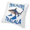 Tralalero Tralala Funny Shark Meme Pillowcase Soft Fabric Cushion Cover Gift Italian Brainrot Memes Pillow Case Cover