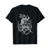 Alligator Plays Drums Funny Crocodile Reptile Rock Drummer T Shirt Black S Vintage Top For Everyday Wear Stylish