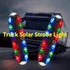 Car Solar Flashing Warning Light LED Warning Safety Flashing Strobe Light Motorcycle Night Warning Lamp Truck Visual Width Lamp