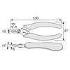 HOZAN Precision Thin Blade Finish for Easy For Copper Wire Only N-40 Nippers, Use,