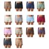 Women Sports Shorts High Waist Yoga Shorts Body Shaping Peach Butt Effect Tummy Control Shorts Elastic Waistband Solid Color Cropped Pants for Running