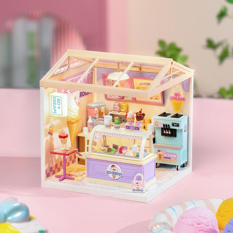 Rolife Super World Collection Summer Ice Cream Encounter, Ice Cream Shop Building Blocks 152pcs DW018 DW018X