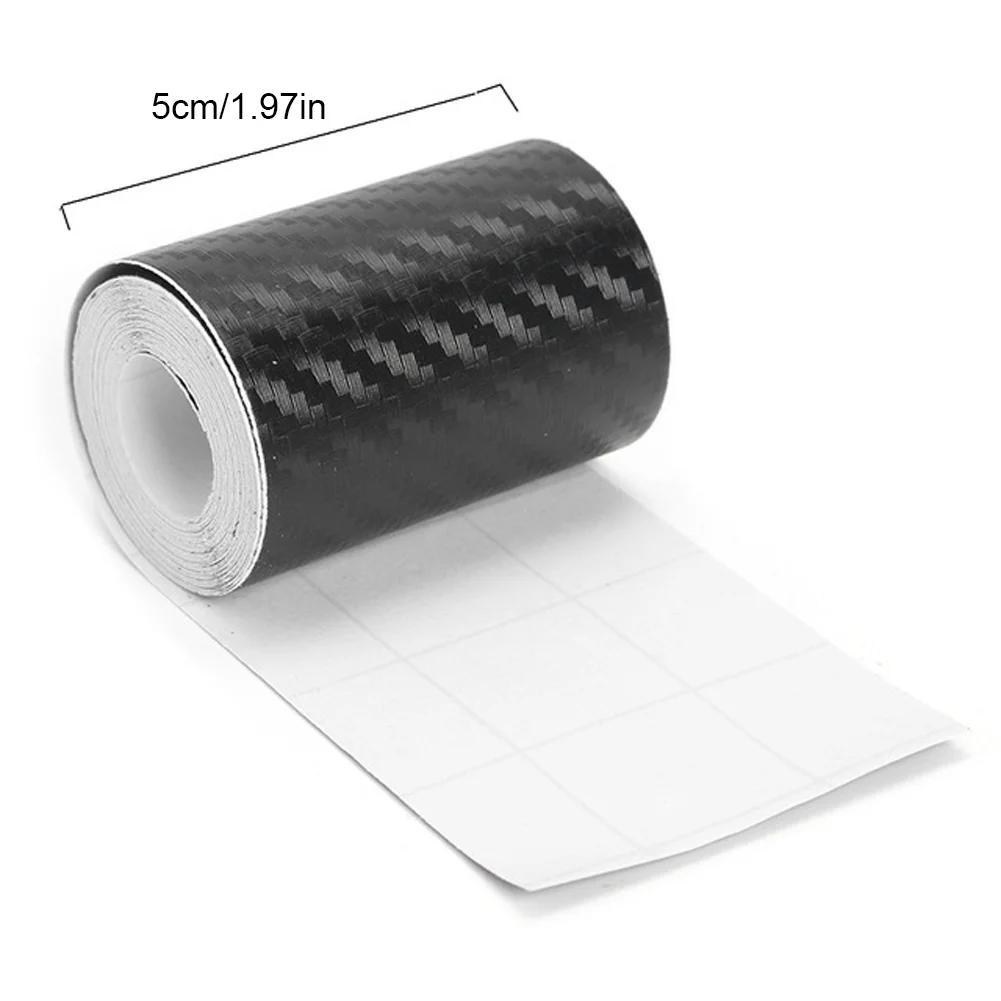 DIY Nano 3D Kohlefaser Autoaufkleber Türschwellerschutz Stoßstangenband Autoschutzstreifen Wasserdichte Schutzfolie 1/3/5/7/10M