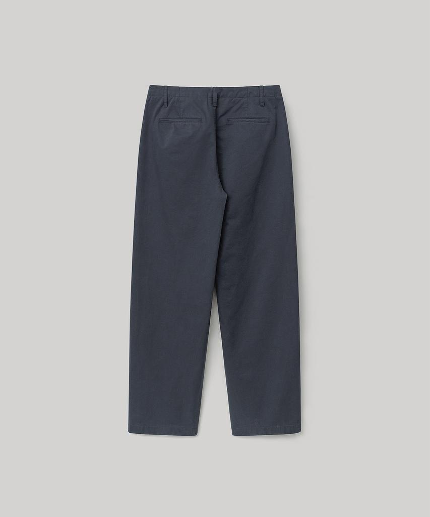 ANOTHER OFFICE WOMEN W. Peachskin Curved Pants (Faded Navy)