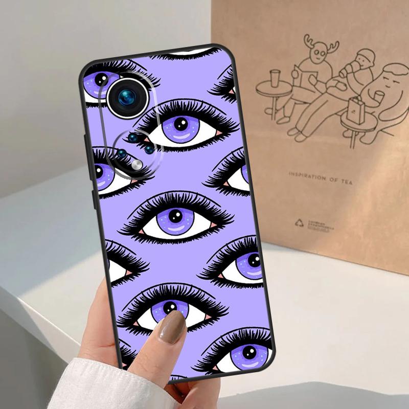 Eye Illustration Case For Honor Magic 8 5 6 7 Pro Cover For Honor 400 200 Lite 50 70 90 X8a X8b X9a X9b X9c