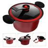 HOLIDYOYO Micro Pressure Cooker, Pressure Canner, Small Canning Pot, Stovetop Pressure Cooker, Stew Pot, Slow Cooker, Soup Pan, Low Pressure Cooker, E