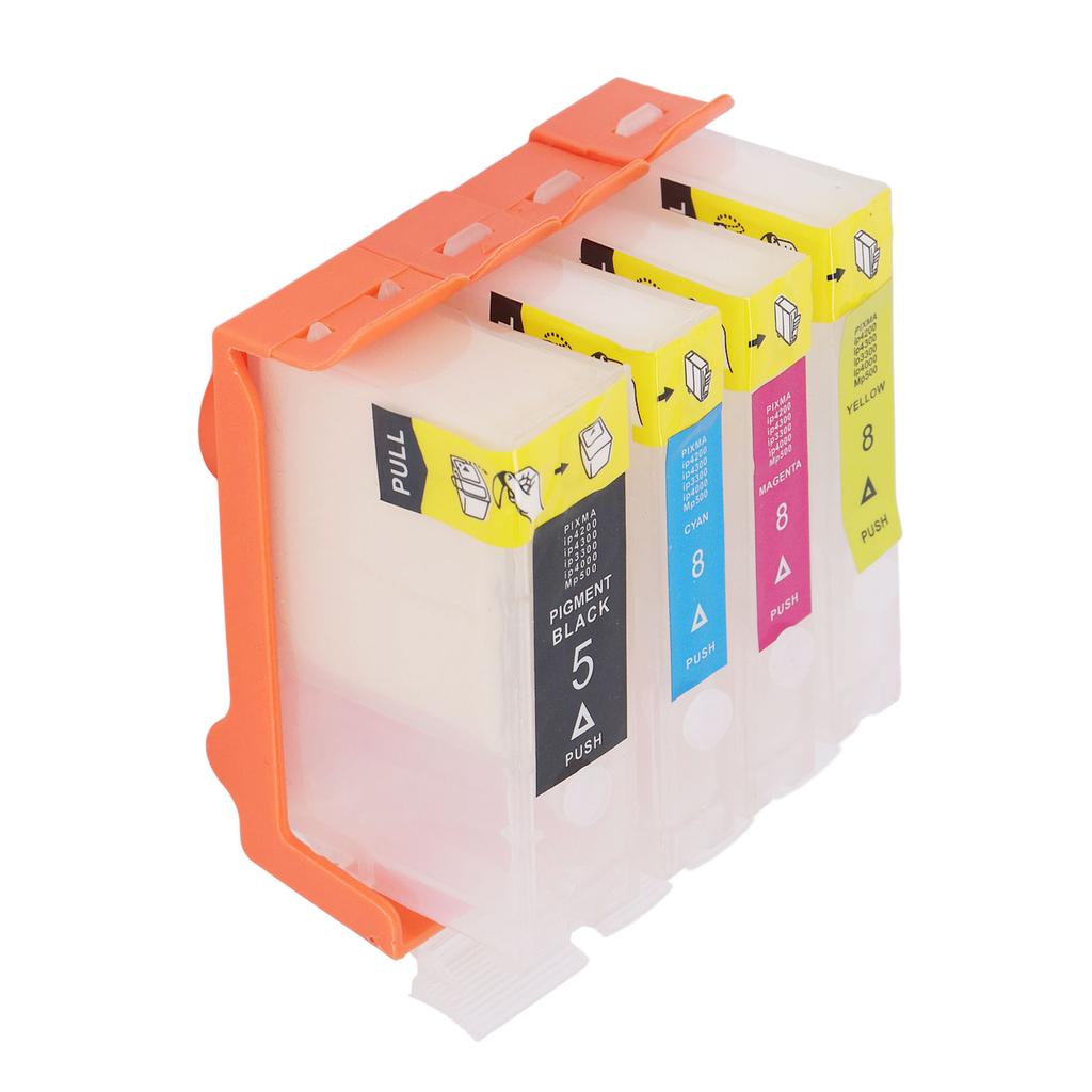 4Pcs Ink Cartridge Refill Replacement for PGI 5BK and CLI 8C M Y Printers Parts Accessories