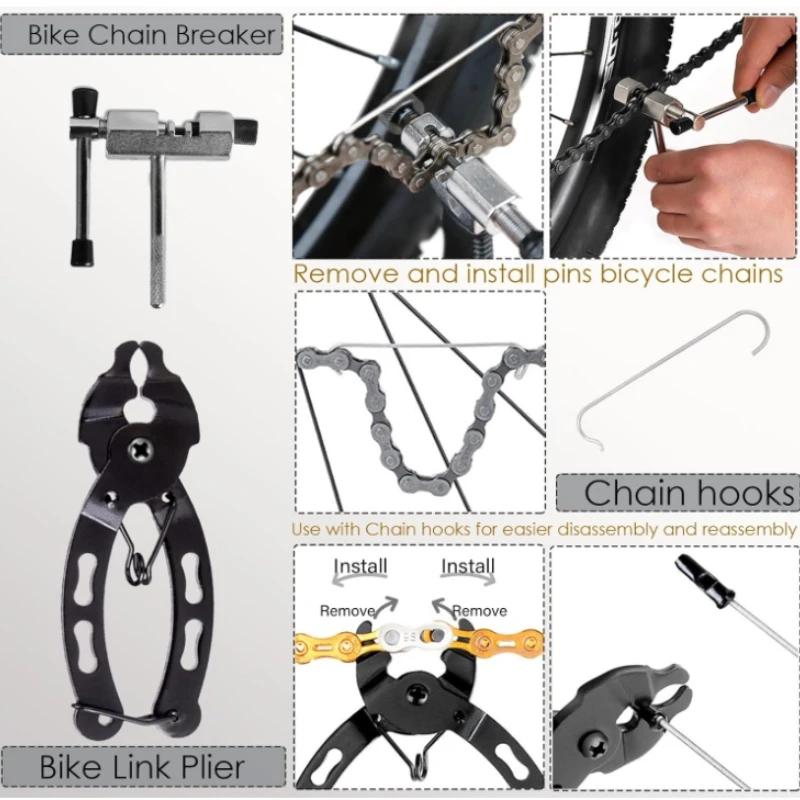 1SET Kit di Attrezzi per Riparazione Bicicletta Riparazione Rimozione Tampone Dentale Asse Centrale Pedivella Rimozione Corona Dentata Mountain Bike Manutenzione Bicicletta