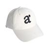 Letter Red Baseball Cap Female Simple Versatile Big Face Showing Face Small Peaked Cap Shading White Hat