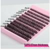 Cross-Border Fluffy False Eyelashes - 30P/50P/60P/80P, 0.07 Thickness, C Curl, Dense