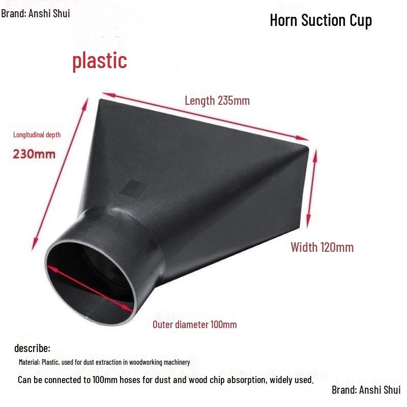 Industrial Vacuum Cleaner Accessories: Dust Collector Adapter, Belt Sander Dust Collector, Three-way Pipe Damper, Valve Crusher