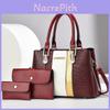 Bolsa Elegante e Espaçosa de Material PU para Mãe e Filho Feminina para Uso Diário