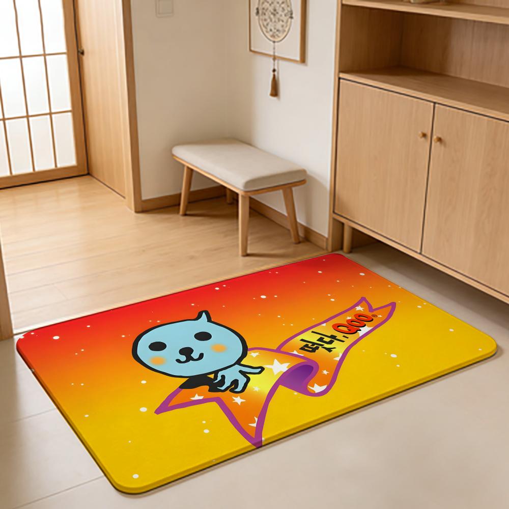 ANIME Q-Qoo Floor Mat Absorbent Floor Mat Non-Slip Entrance Rug for Bathrooms Restrooms and Toilets