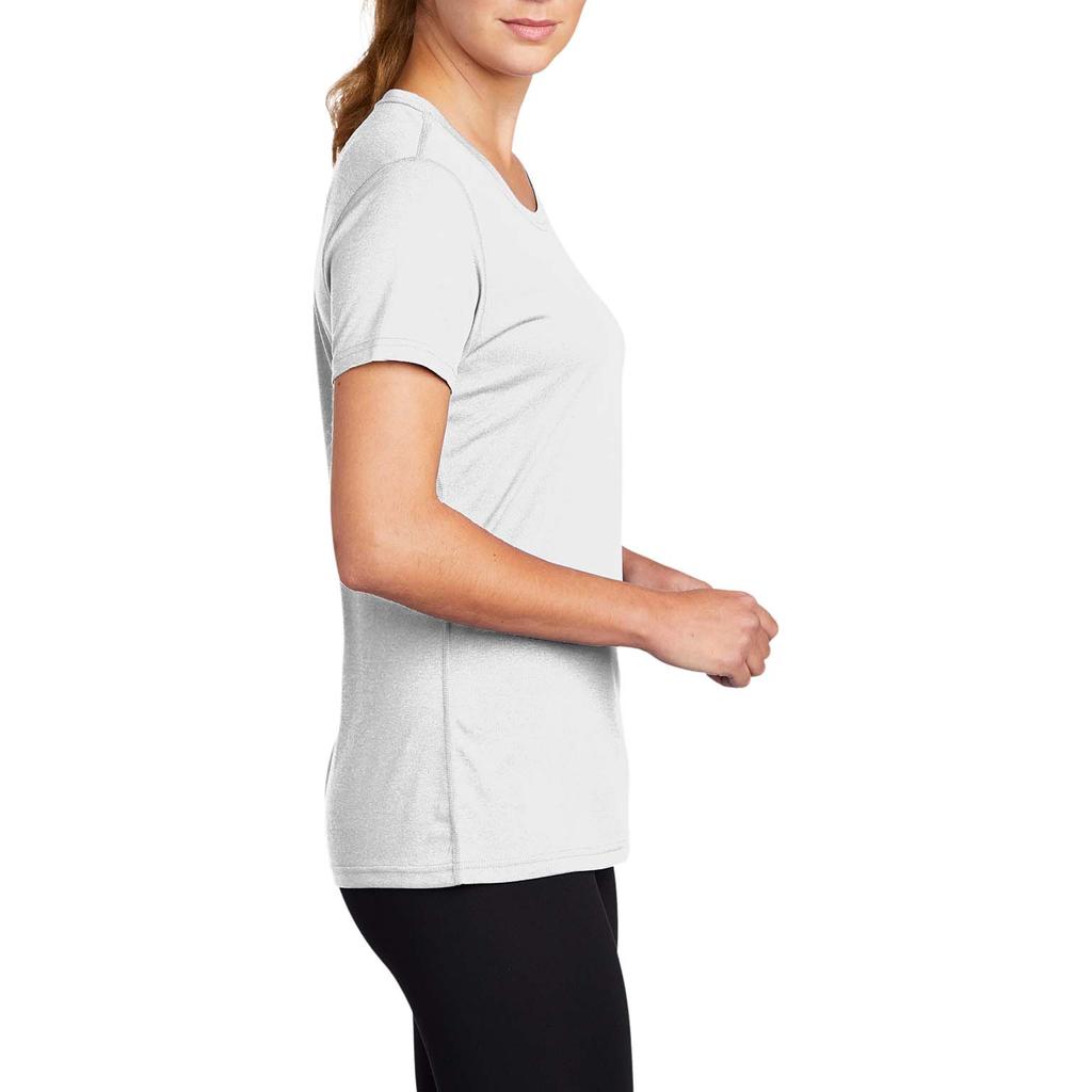 Nike Logo Print Short Sleeve T-Shirt Women Tops White CU7599-100