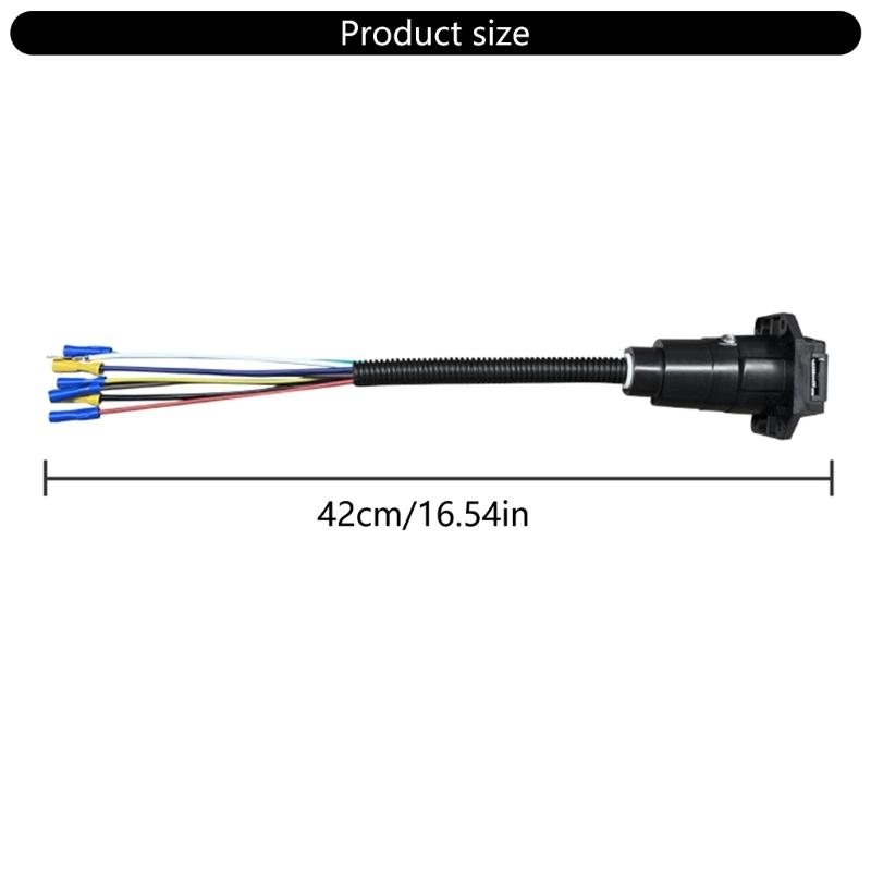 Easy to Install 7 Pin Motorhomes Wiring Harness Connector Adapter Cable for Enhanced Safety and Functionality in Towing