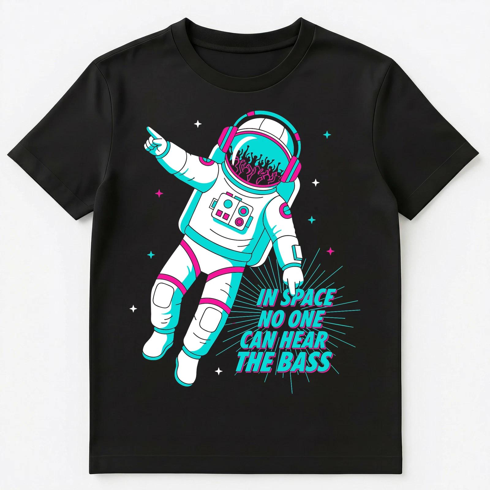

Silent Disco Astronaut Zero G Rave Humor Space Exploration Unisex T-Shirt S