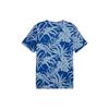 Puma Ess+ Series Floral Print Sports Casual Pullover Short Sleeve T-Shirt Men Tops Blue 683083-17