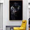 Animal Canvas Poster Black Panther and Printmaking Wall Art Canvas Painting Modern Living Room Home Decoration Painting Picture No Frame