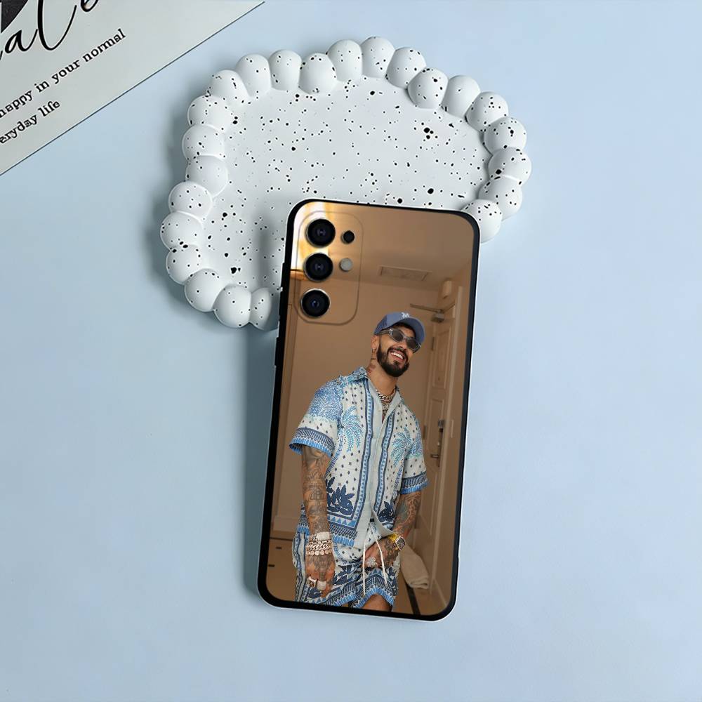 Latin Trap- A-Anuel- A-A Soft Silicone Case for Samsung S25, S24, S21, S22, S23, S30, Ultra, S20, Plus, FE, Lite-Black