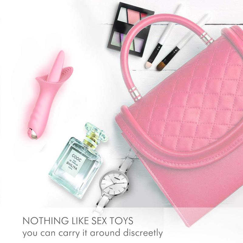 Tongue Vibrator Licking G Spot Clitoral Stimulator 10 Modes Vaginal Massage Sex Toy For Adult Women Orgasm Masturbator