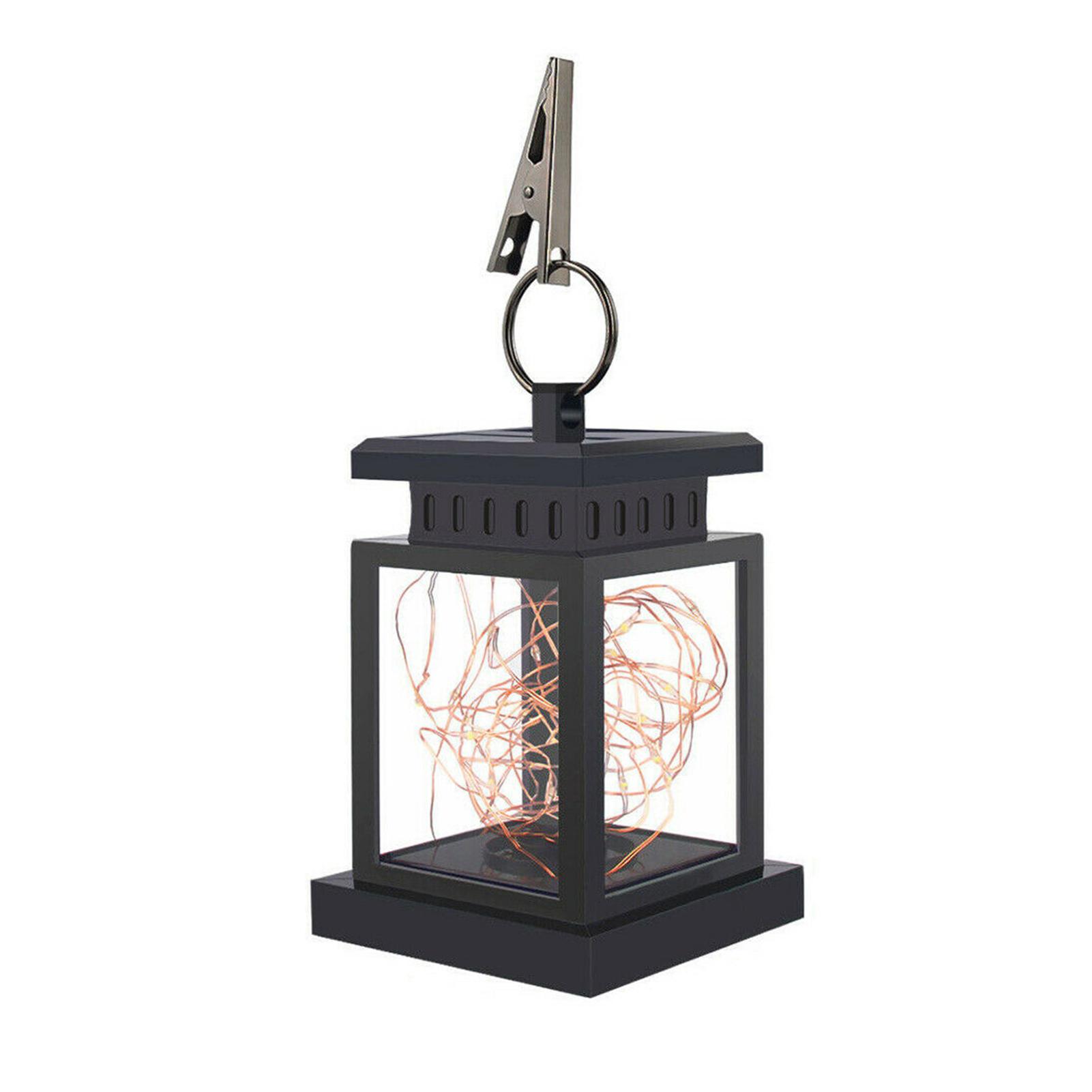 

Солнечная ретро классическая декоративная лампа наружная водонепроницаемая светодиодная подвесная лампа для сада/двора/дорожки чёрный