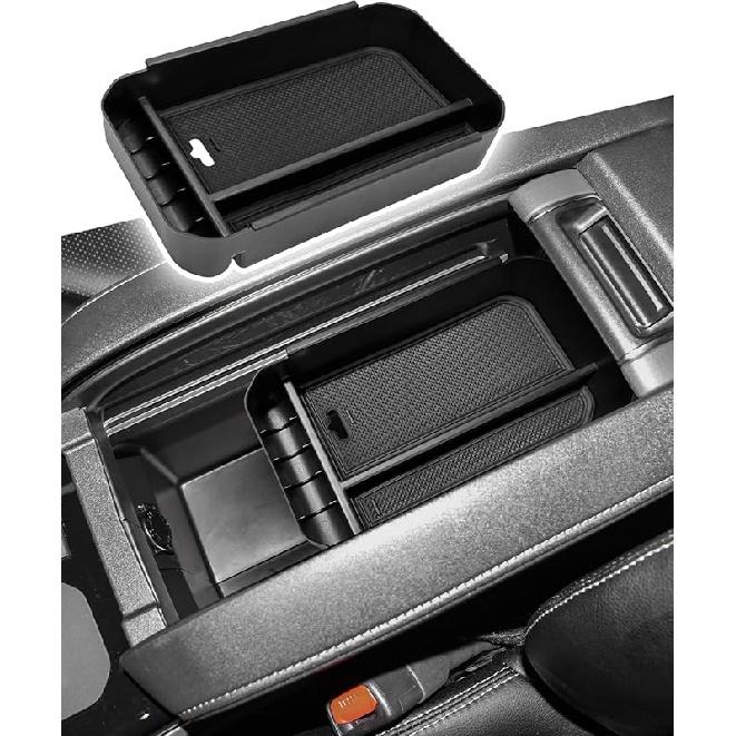 CDEFG for Toyota Highlander 2024 2023 2022 2021 Accessories Center Console Organizer Tray Storage Box Insert Tray Organizer for Highlander (Black)