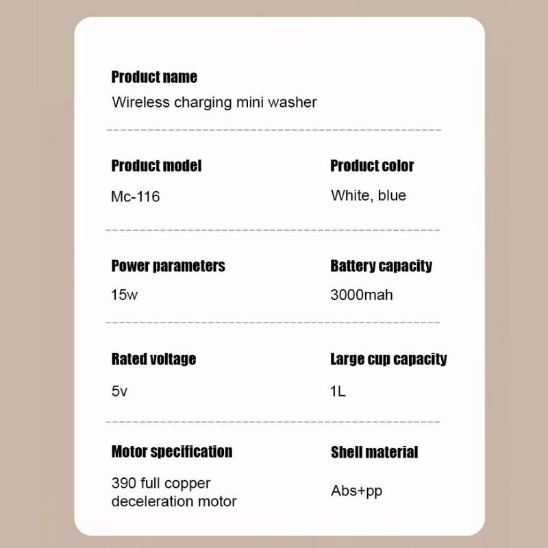 Portable Mini Electric Washer Small Travel Quickwashing Underwear Washing Machine Intelligent Identification Laundry Equipment