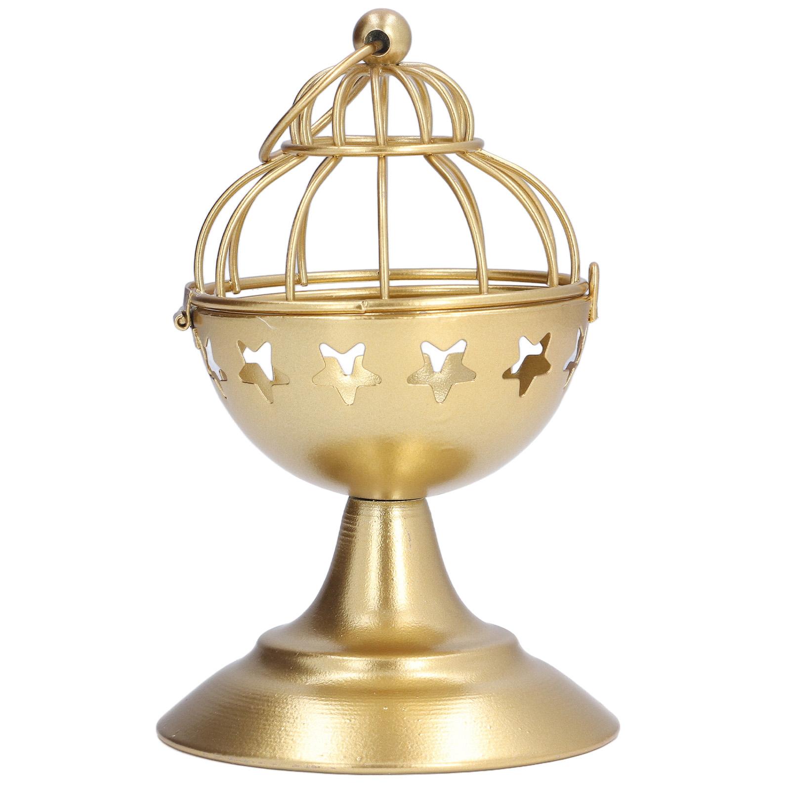 

Золотой подсвечник в стиле клетки для птиц Премиальный металл Прочный Долговечный Широкое применение Легкая очистка