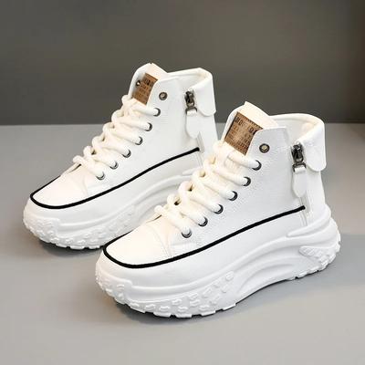 2024 Nuove scarpe da ginnastica da donna, di lusso, alla moda, con plateau e stivali alti da donna, scarpe casual da esterno, da corsa, per donna, tenis de mujer