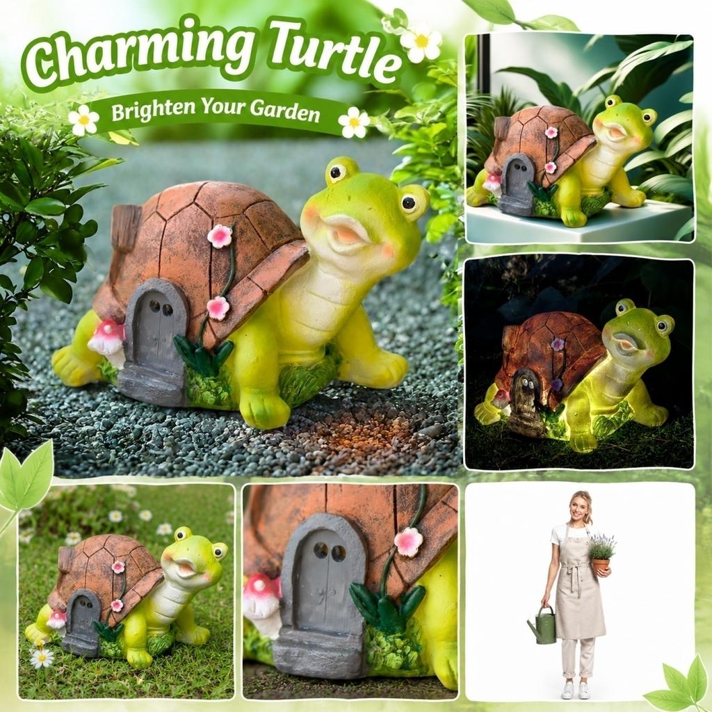 Realistic Resin Turtle Statue for Outdoor Garden Yard Decor