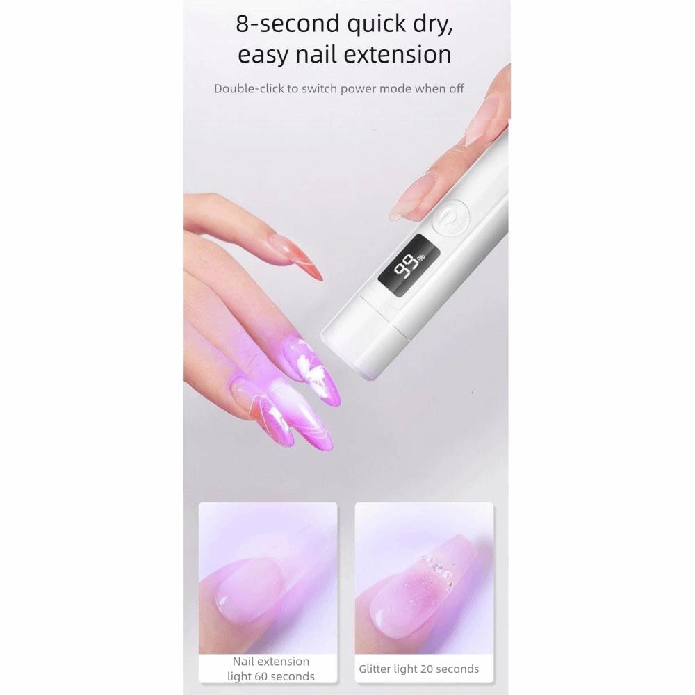 2 Modes Nail Dryer Lamp with Stand Portable Mini Handheld UV Light UV LED Nail Lamp  Manicure Salon