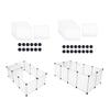 , Dog Cage, Yard Fence, for Sleeping, Playing, Kennel, PP, Small Animal Enclosure, Pet Fence