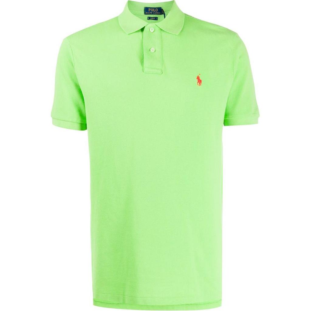 Polo Ralph Lauren Logo Embroidered Casual Short Sleeve Polo Shirt Men tops Green 710795080-021