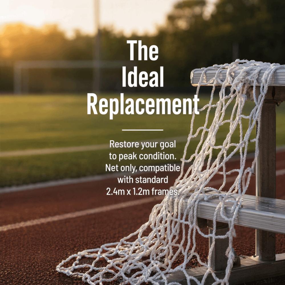 Braided Rope Replacement Soccer Net Square Mesh Soccer Post Net Soccer Goal Net Sports Field