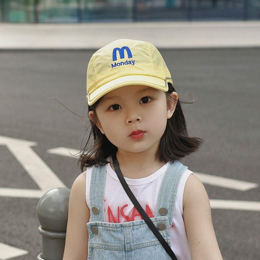 Quick Dry Children Peaked Hat Summer Sun Protection Cap Fashion Baby Baseball Cap  2-8y