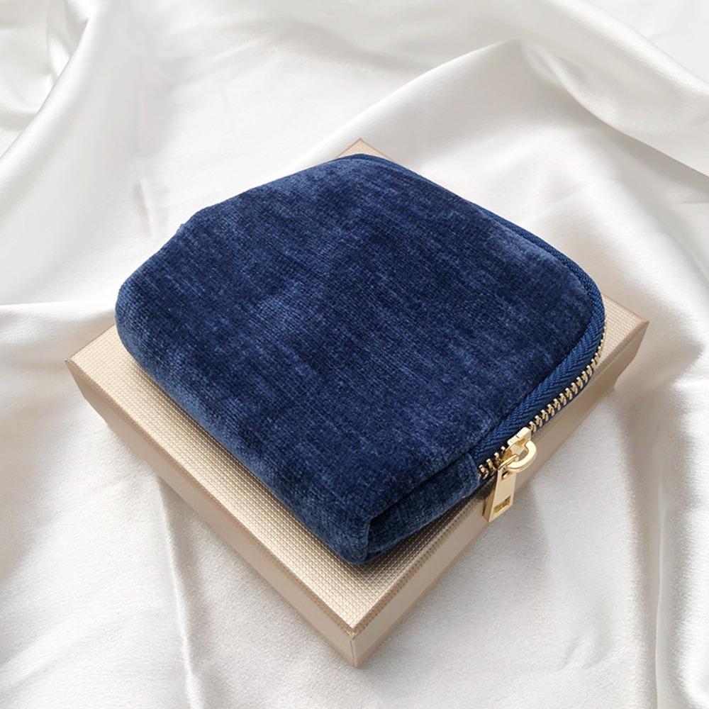 Multi-Layered Flannel Jewelry Zipper Bag Anti-lost Cloth Jewelry Organizer  Party