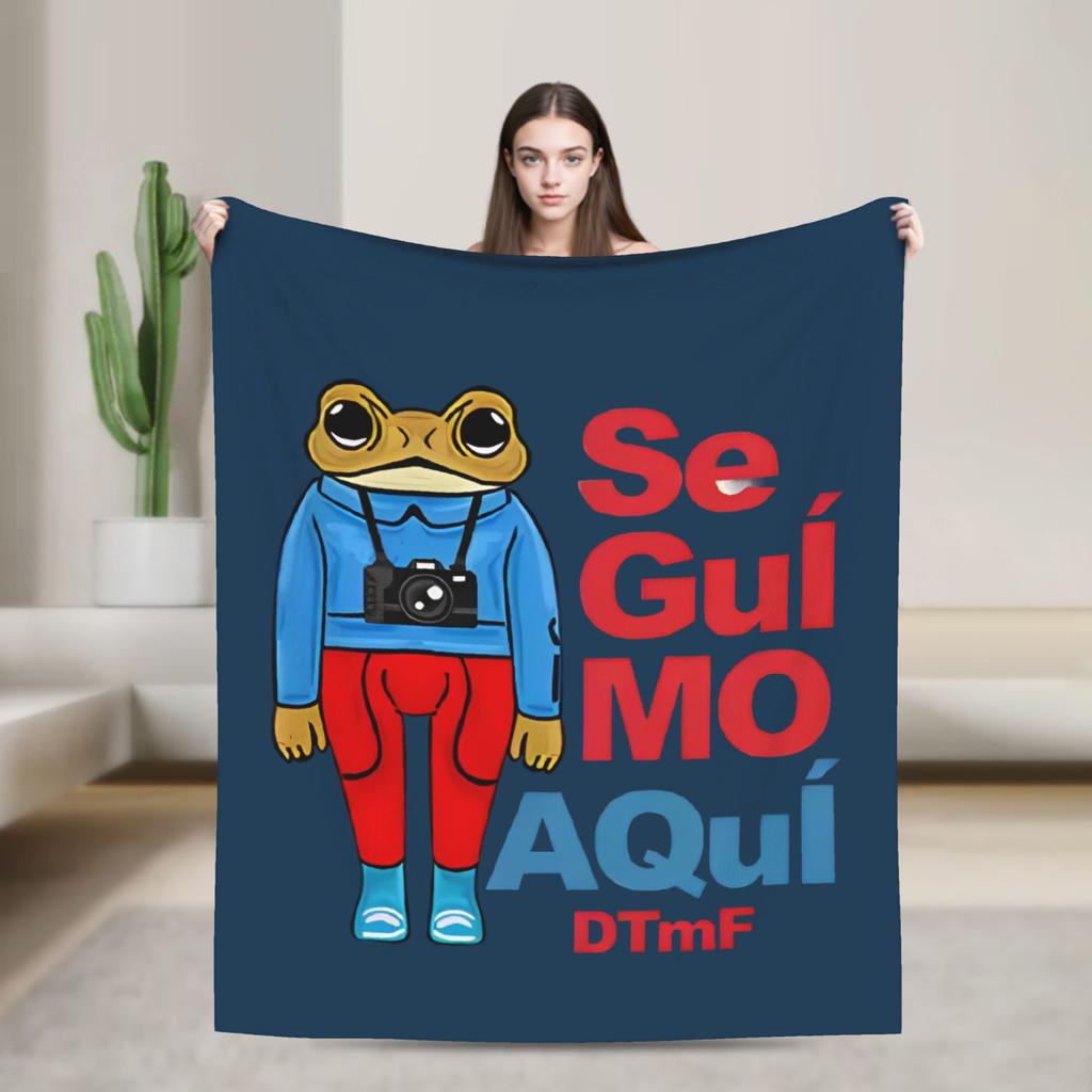 BAD BUNNY Music Blanket Cover Fleece DTMF Debi Tirar Mas Fotos Ultra Soft Throw Blanket for Bedding Couch Bedroom Quilt