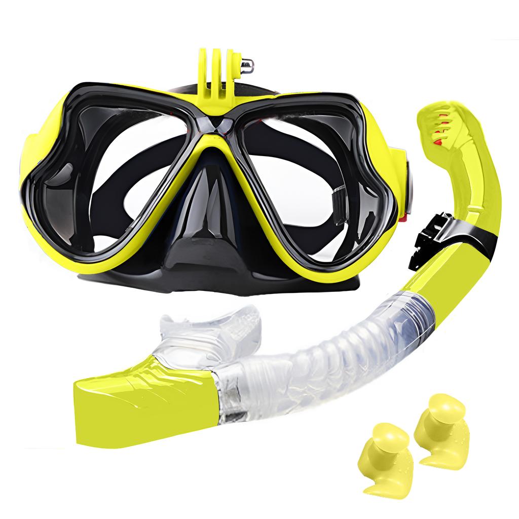 Dry Snorkel Set Diving Glasses Snorkel Swimming Earplugs Professional Snorkeling Set For Swimming Diving