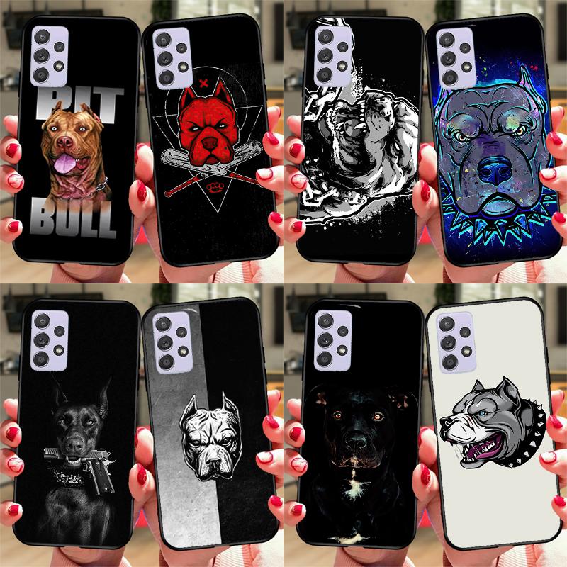 Pit Bull Lovely Dog Pitbull Case For Samsung A54 A34 A24 A14 A51 A71 A12 A22 A32 A52 A72 A73 A33 A53 A13 Back Cover