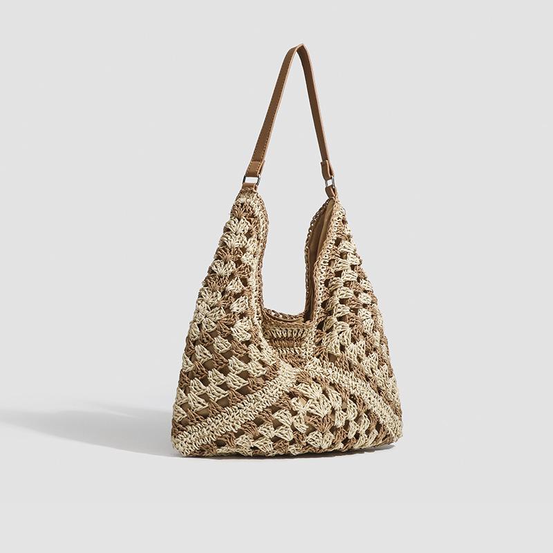 Casual Large Bag Beach Holiday Woven Bag Women's New Summer Large-capacity Shoulder Bag