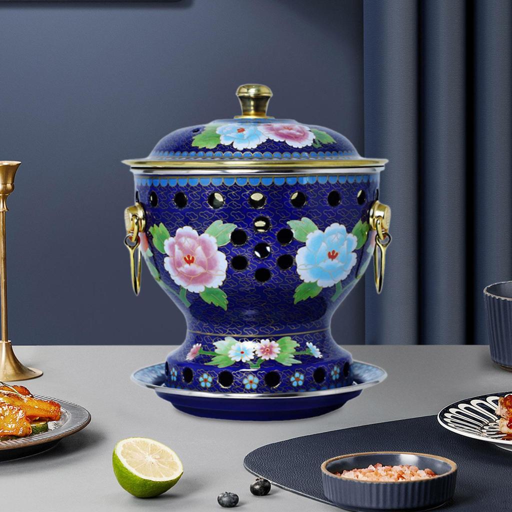 Cloisonne Pot Copper Chinese Pots Buffet Sturdy Warming Home Shabu