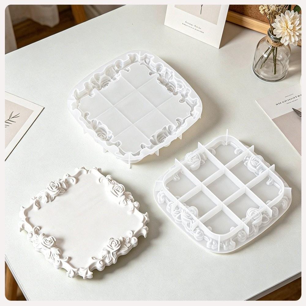 Flexible Silicone Jewelry Dish Mold Easy Release Epoxy Resin Casting Mold  Trinket Tray Making