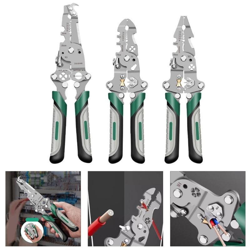 16/18 in 1 Foldable Wire Stripper Crimper Cable Cutter Plier Professional Electrical Wire Stripping Tool Wire Stripper