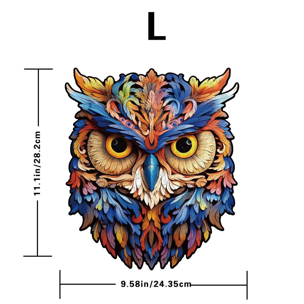 Cross-Border Wooden Owl Irregular Jigsaw Puzzle - Youth Educational Toy