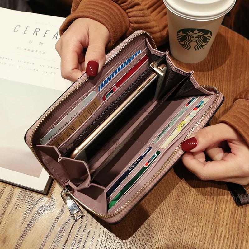 IELGY Damen-Langbörse im koreanischen Stil, multifunktional